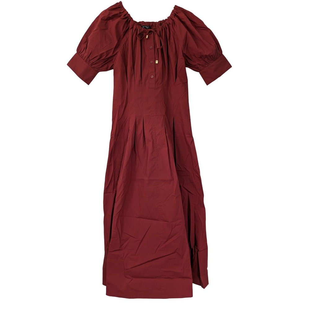 J. Crew Cinched Waist‎ Shirtdress Size T6 Brilliant Mahogany NWT $178 CL074